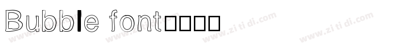 Bubble font字体转换